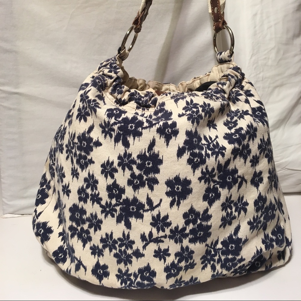 Large Flower Print Purse